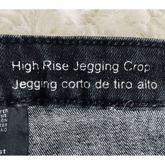 Mossimo High Rise Jegging Crop Jeans Plus 18 (38x24.5) Black Denim Stretch Women - Picture 7 of 9